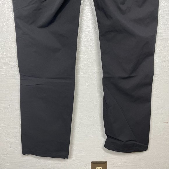 Kerrits Women L Black Cascade Waterproof Pants Pockets Full Leg Zip Equestrian - Picture 8 of 16